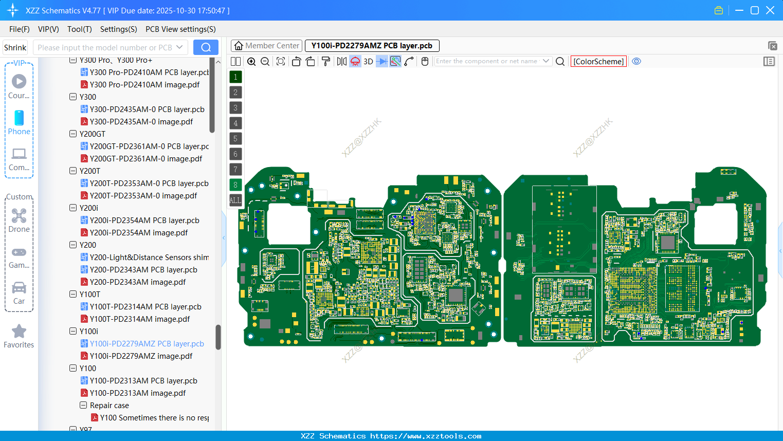 VIVO Y100i-PD2279AMZ PCB Layer